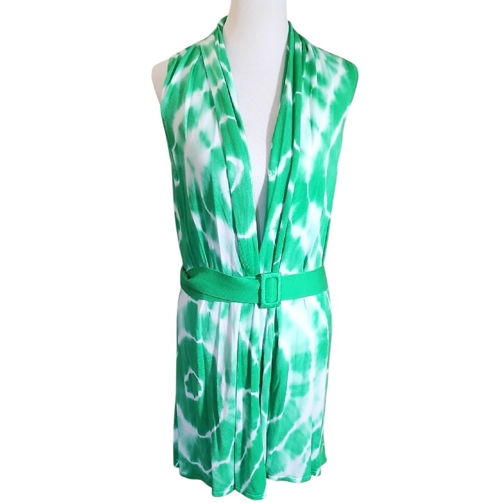 Inc International Concepts Tie Dye Sleeveless Cardigan Size XL